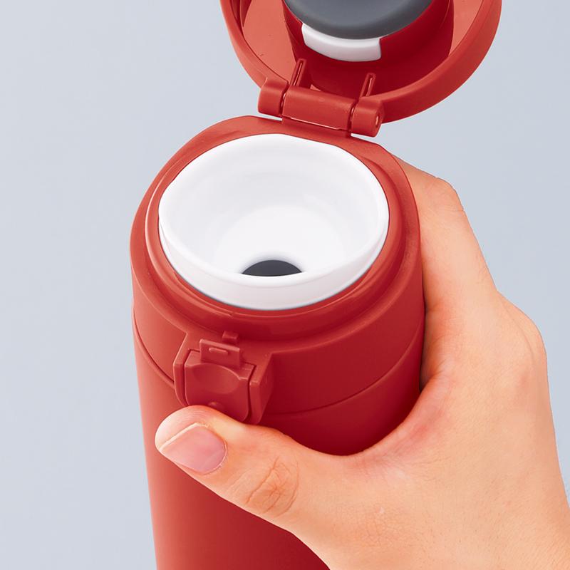 10個以上販売 セルトナ・ワンタッチ式真空ステンレスボトル レッド 年