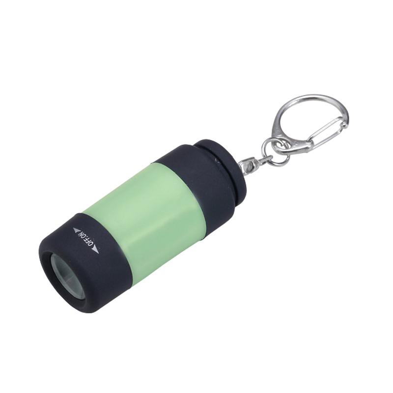 USB充電式蓄光LEDライト 200個販売 キーホルダー感覚で携帯する手軽な