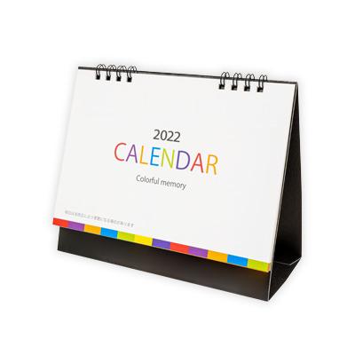 誕生日プレゼント カラフルメモリー卓上カレンダー 22 100個以上販売 卓上カレンダー 壁掛けカレンダー