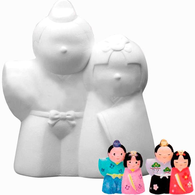 100個以上販売 お絵描き 雛人形 陶器 お雛様 貯金箱 1055 ひな祭り