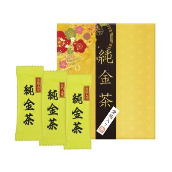 純金茶 3包入り 50個以上販売 J-15 高級感ある金箔入りの梅昆布