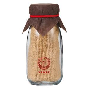 牛乳瓶入りハンカチタオル 72個単位販売 懐かしさを感じるレトロ風の