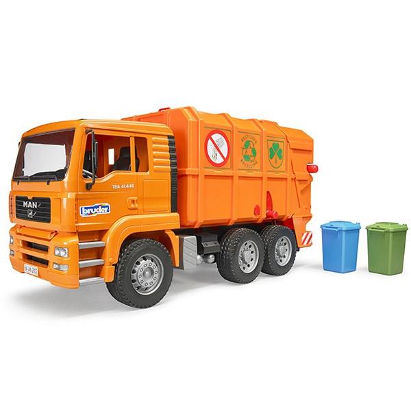 bruder ブルーダー MAN ごみ収集車 ORANGE BR02760 おもちゃ 知育玩具