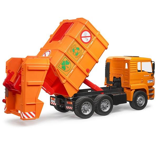 bruder ブルーダー MAN ごみ収集車 ORANGE BR02760 おもちゃ 知育玩具
