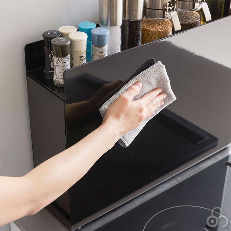 tower 隠せる調味料ラック タワー ホワイト ブラック 6003 6004 山崎