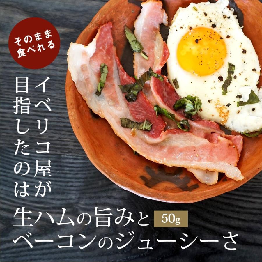 新食感 イベリコ豚 高級 ベーコン 絶品 とろける 極上 生ベーコン 50g そのまま食べれる 人気 ハム レアルベジョータ 隠し味 冷蔵 イベリコ屋 ベーコン 1pc Bacon イベリコ豚専門店 イベリコ屋 通販 Yahoo ショッピング