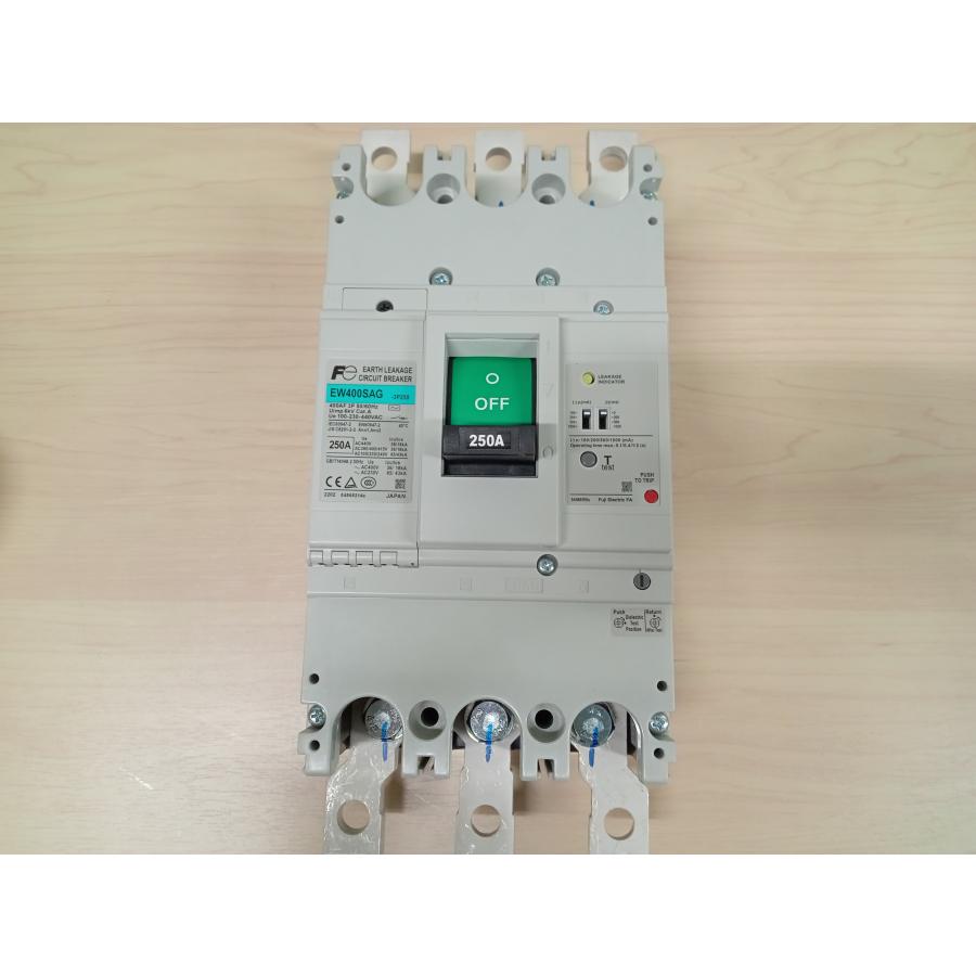 送料無料】漏電遮断器 EW400SAG 時延形 富士（3P 400AF 250AT 100/200