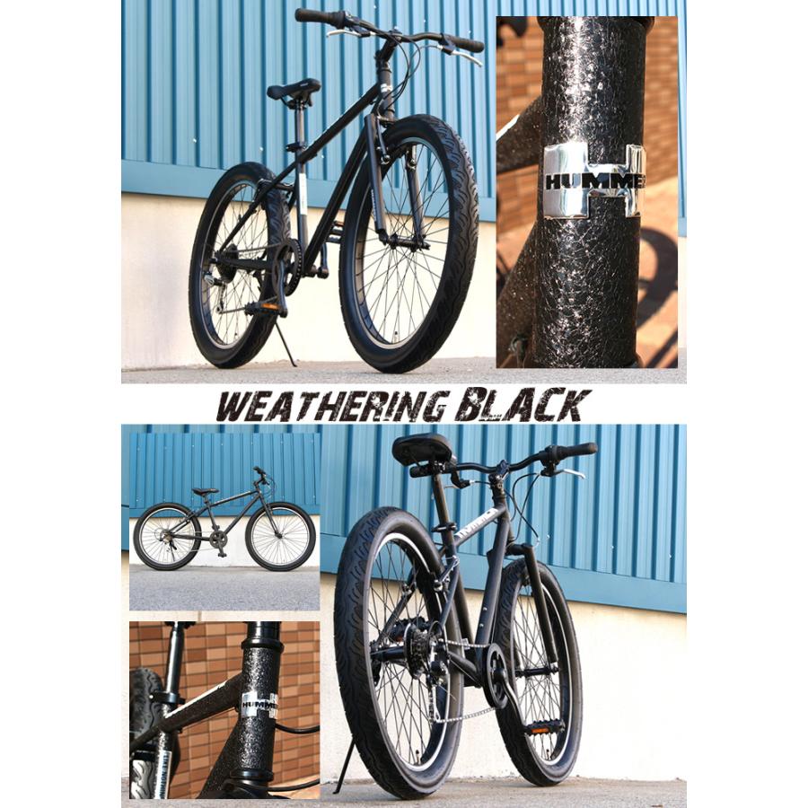 HUMMER ハマー 26インチ FAT BIKE TANK3.0 ファットバイク 26×3.0インチ極太タイヤ シマノ6段変速 前後Vブレーキ｜ibf-shop｜09