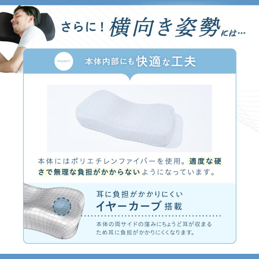 RAKUNA（ラクナ） 枕 まくら ピロー 寝返り 寝付き 仰向け あおむけ