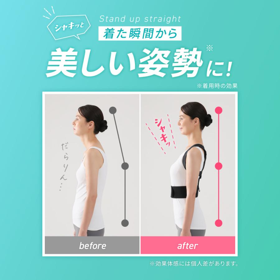 RAKUNA（ラクナ） 姿勢 背筋 サポート 正しい姿勢 猫背 背筋を伸ばす