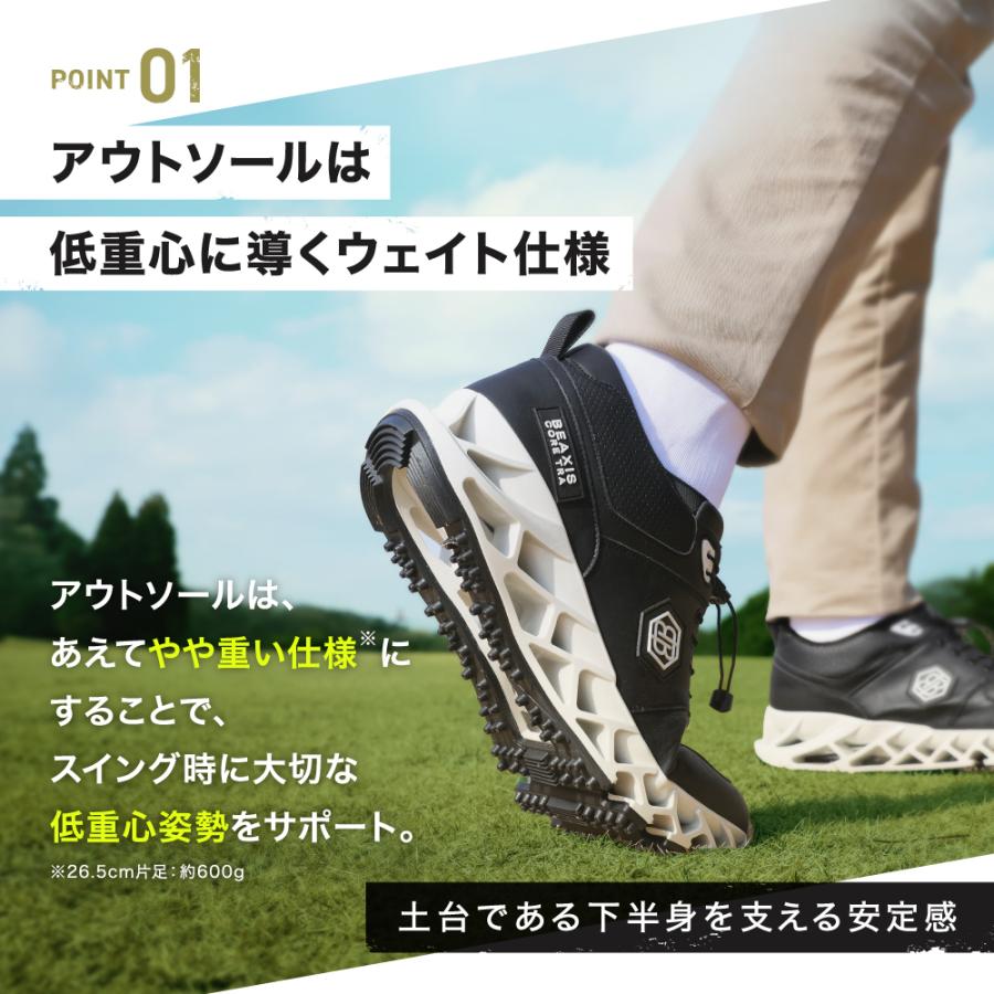 BEAXIS（ビーアクシス） ゴルフシューズ メンズ レディース スパイク