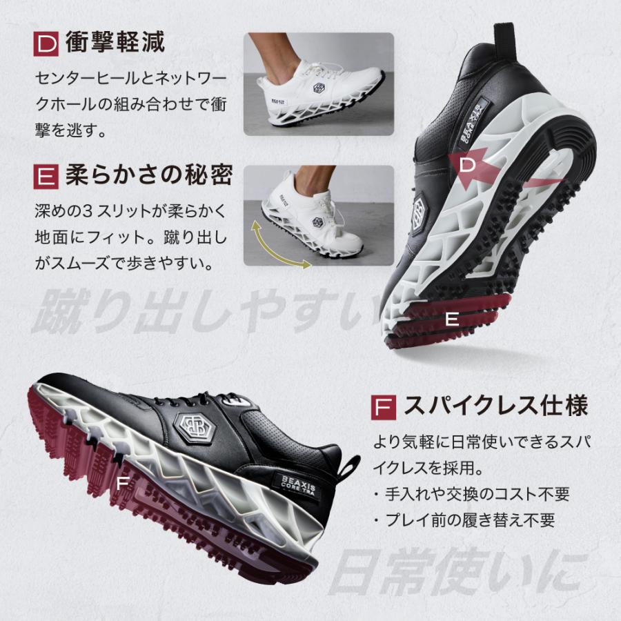 BEAXIS（ビーアクシス） ゴルフシューズ メンズ レディース スパイク