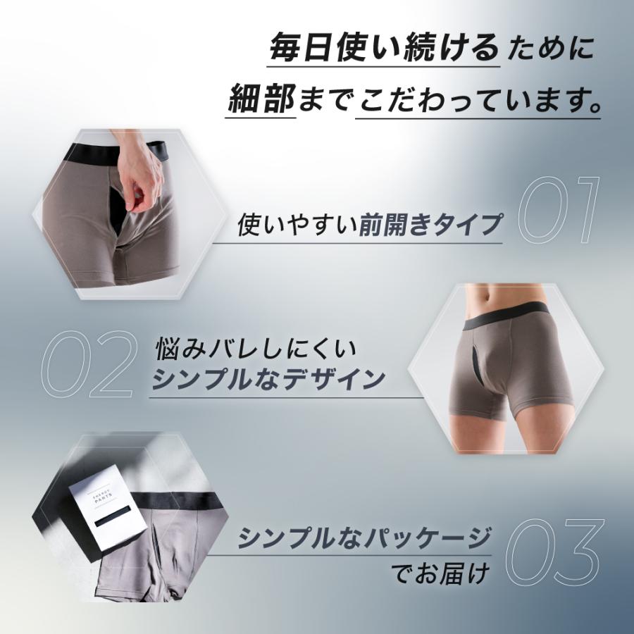 メンズ ボクサーパンツ 自信 健康 前開き 日本製 蒸れない 締め付け
