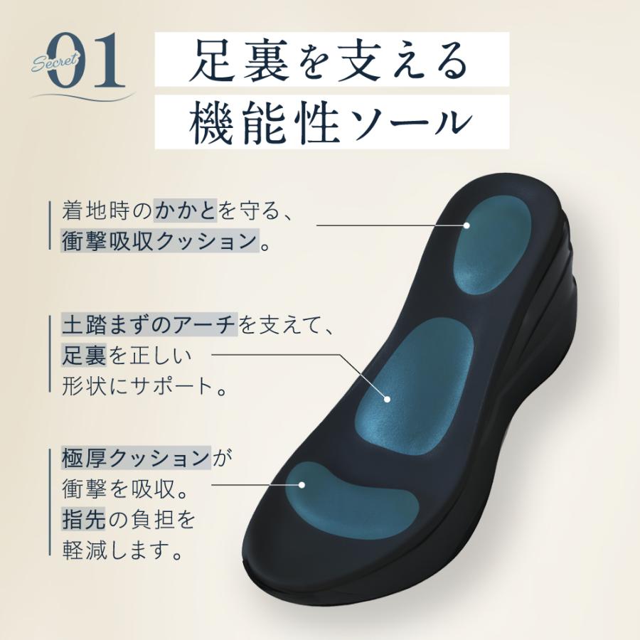 orMORE（オアモア） 厚底サンダル レディース 9cmヒール 歩きやすい