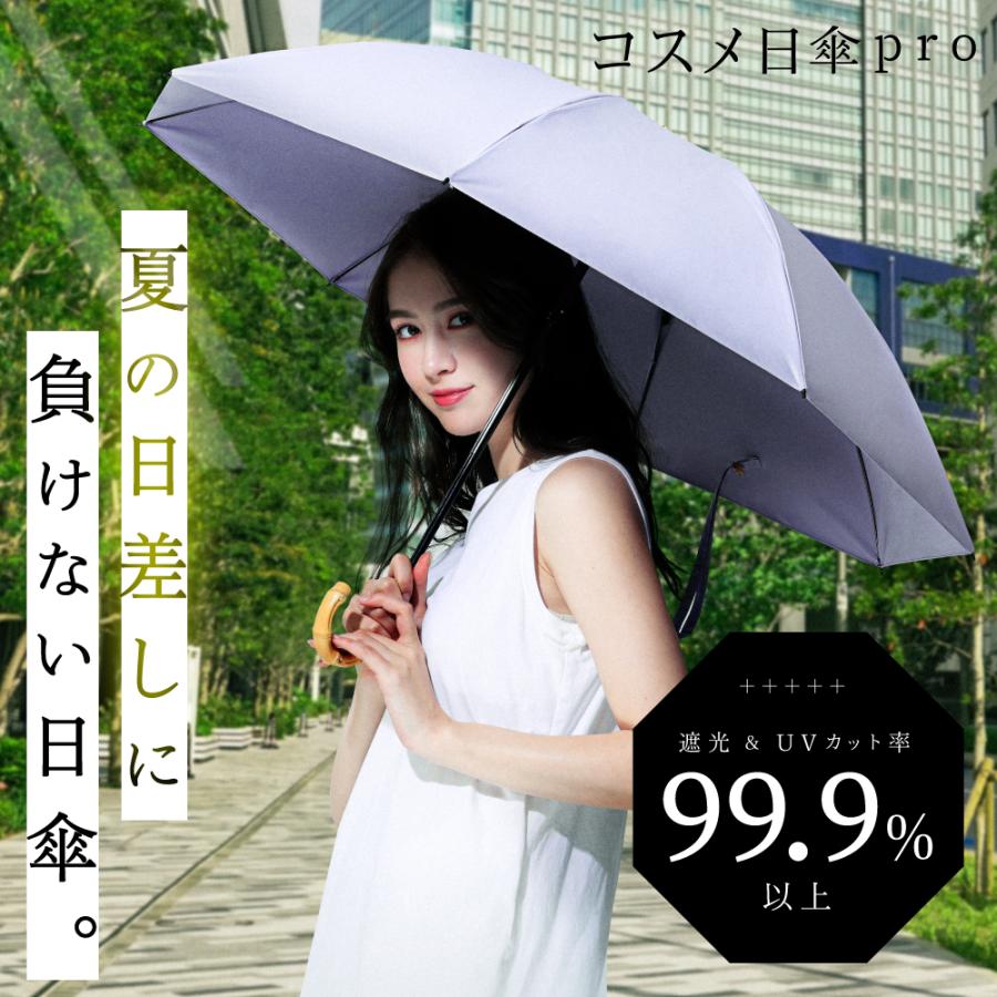 日傘 折り畳み傘 UVカット 紫外線 99% 日焼け 対策 防止 完全遮光 晴雨