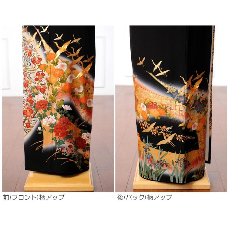 専用♡ 世界的ファッションデザイナー山本寛斎黒留袖・礼装用袋帯2点セット♡ kansai yamamoto 留袖レンタル 黒留袖 ts042-2 山本寛斎「Kansai