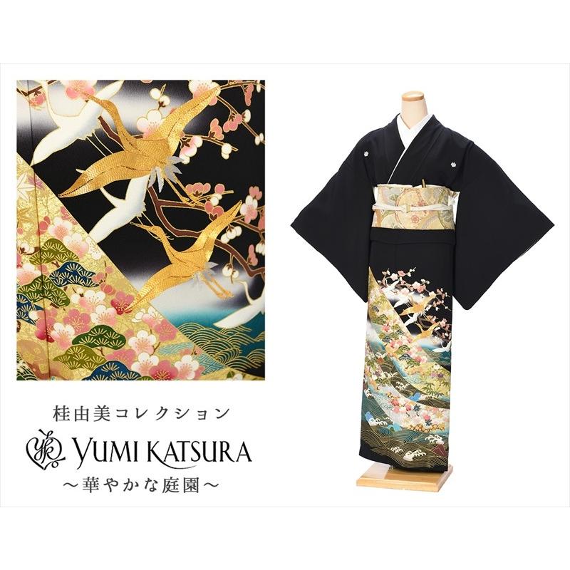 桂由美 YUMI KATSURA 留袖 レンタル 黒留袖 フルセット 結婚式 江戸妻 