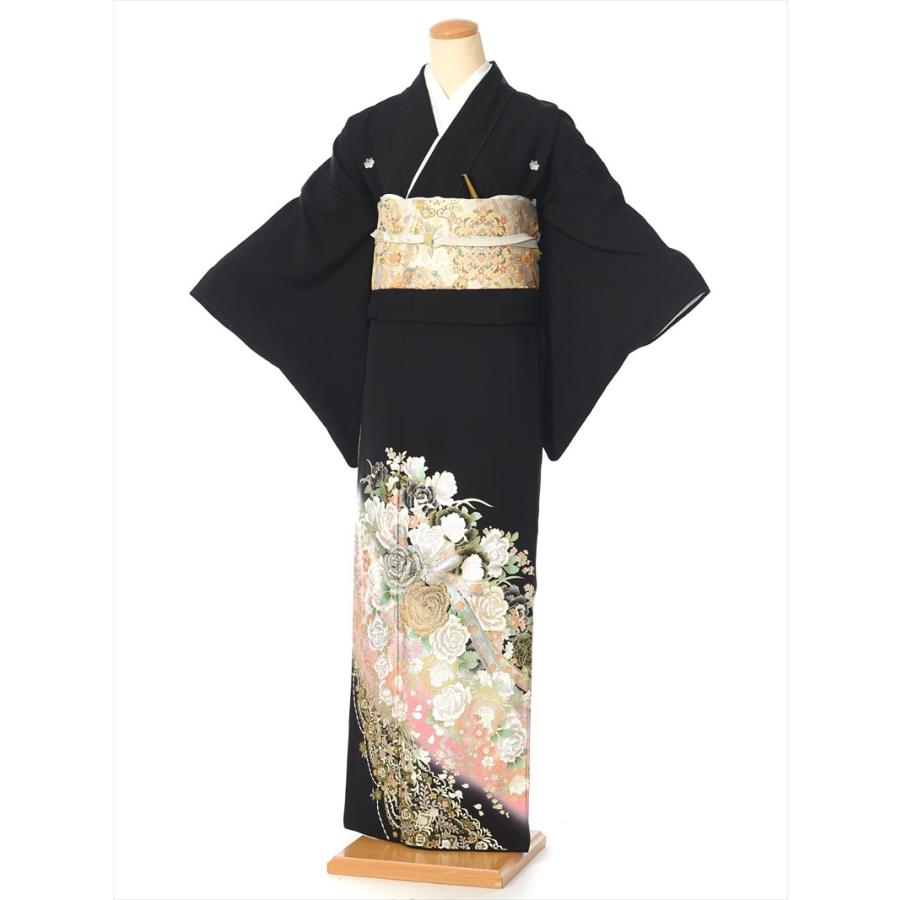 桂由美 YUMI KATSURA 留袖 レンタル 黒留袖 フルセット 結婚式 江戸妻 バラ咲く庭 母親 桂由美 YUMI KATSURA 留袖 レンタル 黒留袖 フルセット 結婚式 江戸妻 母親