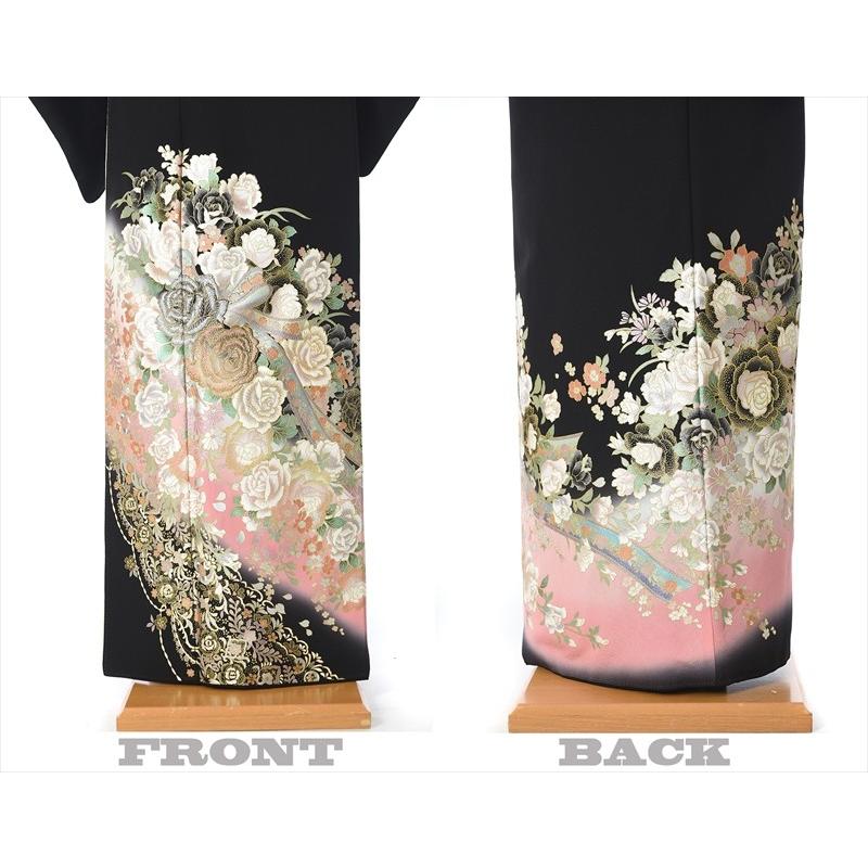 桂由美 YUMI KATSURA 留袖 レンタル 黒留袖 フルセット 結婚式 江戸妻 バラ咲く庭 母親 桂由美 YUMI KATSURA 留袖 レンタル 黒留袖 フルセット 結婚式 江戸妻 母親