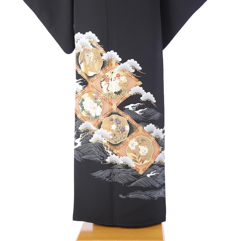 留袖 レンタル 留袖レンタル 着物レンタル レンタル着物 黒留袖レンタルフルセット 結婚式 江戸妻 150cm〜170cm位まで 8AA0222 結婚式 留袖 レンタル 留袖レンタル 着物レンタル レンタル着物 黒留袖レンタルフルセット 江戸妻