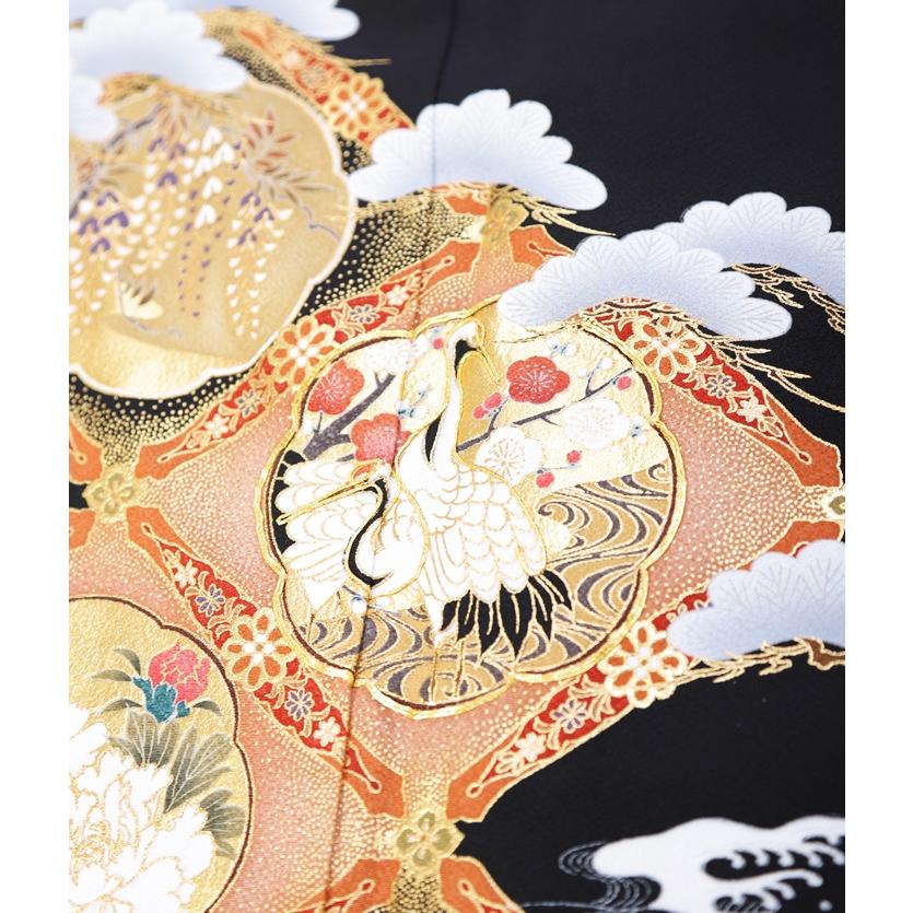 留袖 レンタル 留袖レンタル 着物レンタル レンタル着物 黒留袖レンタルフルセット 結婚式 江戸妻 150cm〜170cm位まで 8AA0222 結婚式 留袖 レンタル 留袖レンタル 着物レンタル レンタル着物 黒留袖レンタルフルセット 江戸妻