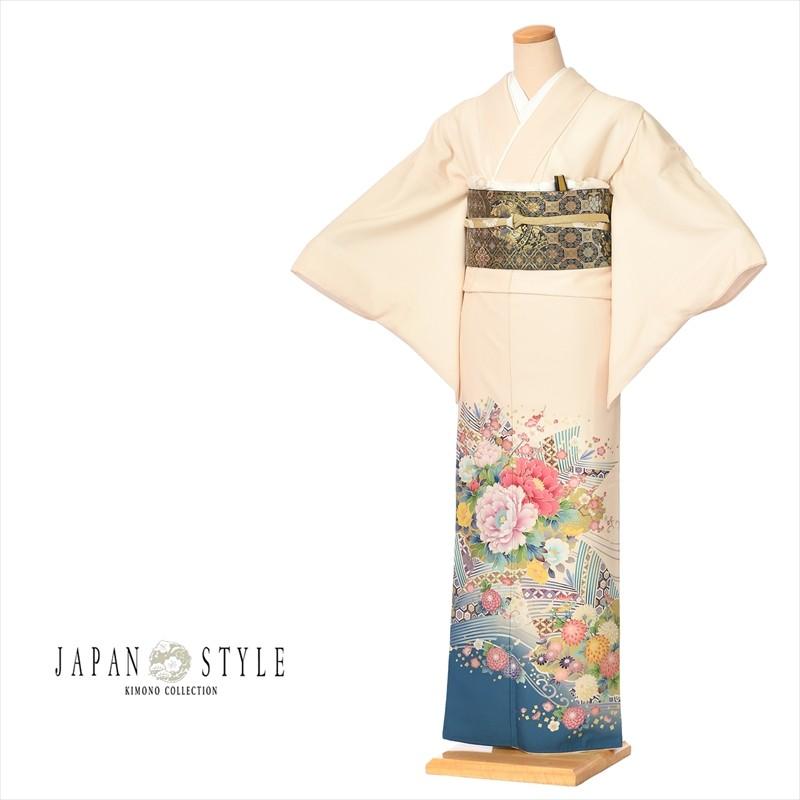 色留袖 留袖 レンタル フルセット ジャパンスタイル 比翼仕立て 三つ紋