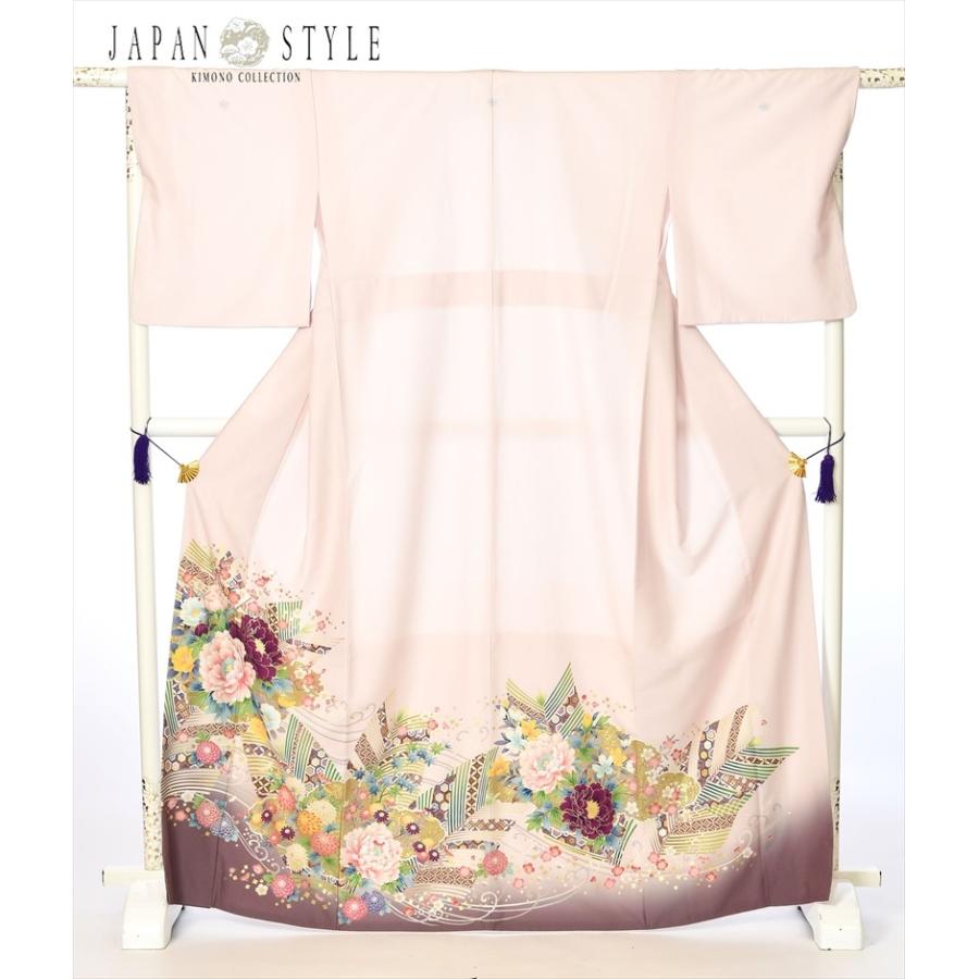 色留袖 留袖 レンタル フルセット ジャパンスタイル 比翼仕立て 三つ紋 