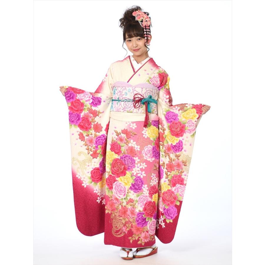 振袖レンタル フルセット 2月 12月上旬 8ac191 レンタル振袖 振袖 着物レンタル 着物 結婚式 結納 卒業式 2次会 ピンク地 バラ クレマチス 155cm 170cm 8ac0191 宅配レンタル衣裳アイビス 通販 Yahoo ショッピング