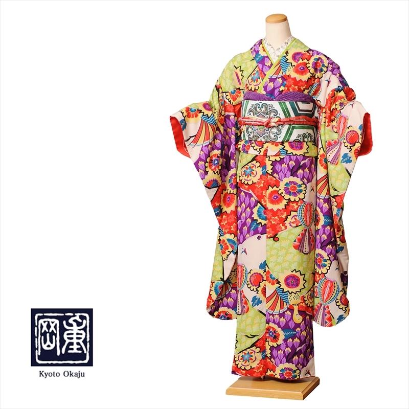 岡重 振袖 レンタル フルセット 2月 12月上旬 8acb29 振袖 レンタル コンテスト 卒業式 結婚式 ゲスト レトロ アンティーク 鮮やか孔雀柄 150cm 168cm位まで 8acb029 宅配レンタル衣裳アイビス 通販 Yahoo ショッピング