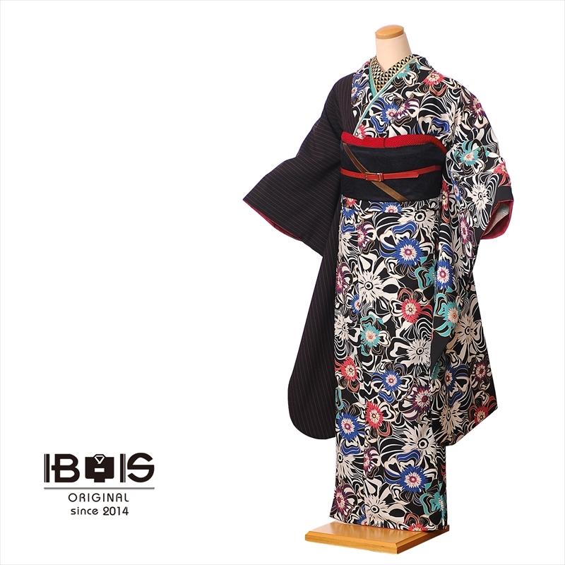 オリジナル 振袖レンタルフルセット 2月 12月上旬 8acb51 レトロモダン 卒業式 結婚式 着物レンタル 結婚式ゲスト フラワーモチーフ ストライプ 150cm 168cm 8acb051 宅配レンタル衣裳アイビス 通販 Yahoo ショッピング