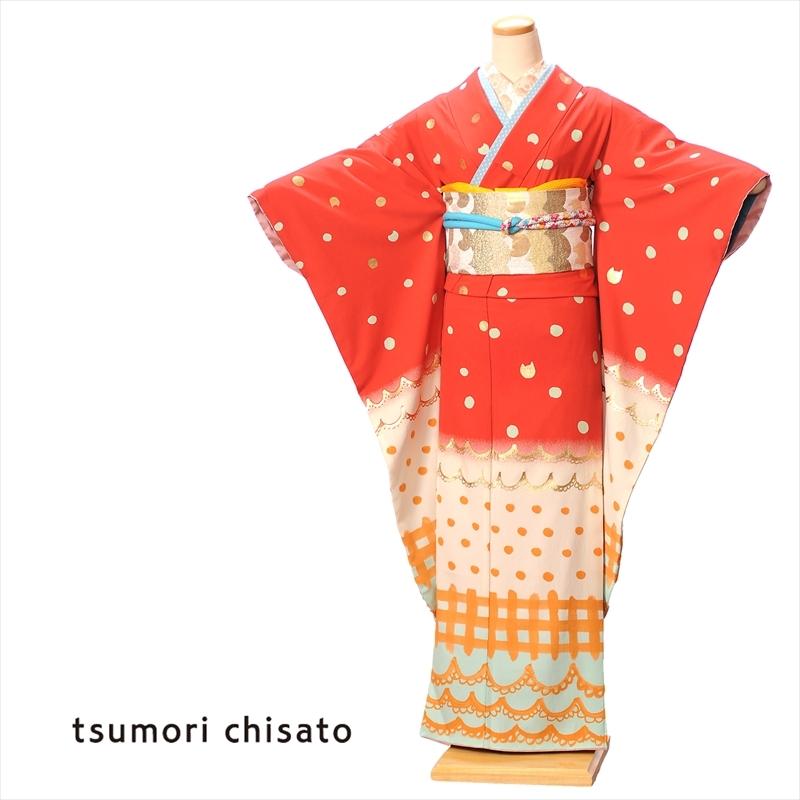 ツモリチサト 振袖レンタルフルセット 2月 12月上旬 8acb74 レトロ 卒業式 結婚式 ゲスト 振袖レンタル 着物レンタル スカラップモチーフ 赤 150cm 168cm 8acb074 宅配レンタル衣裳アイビス 通販 Yahoo ショッピング
