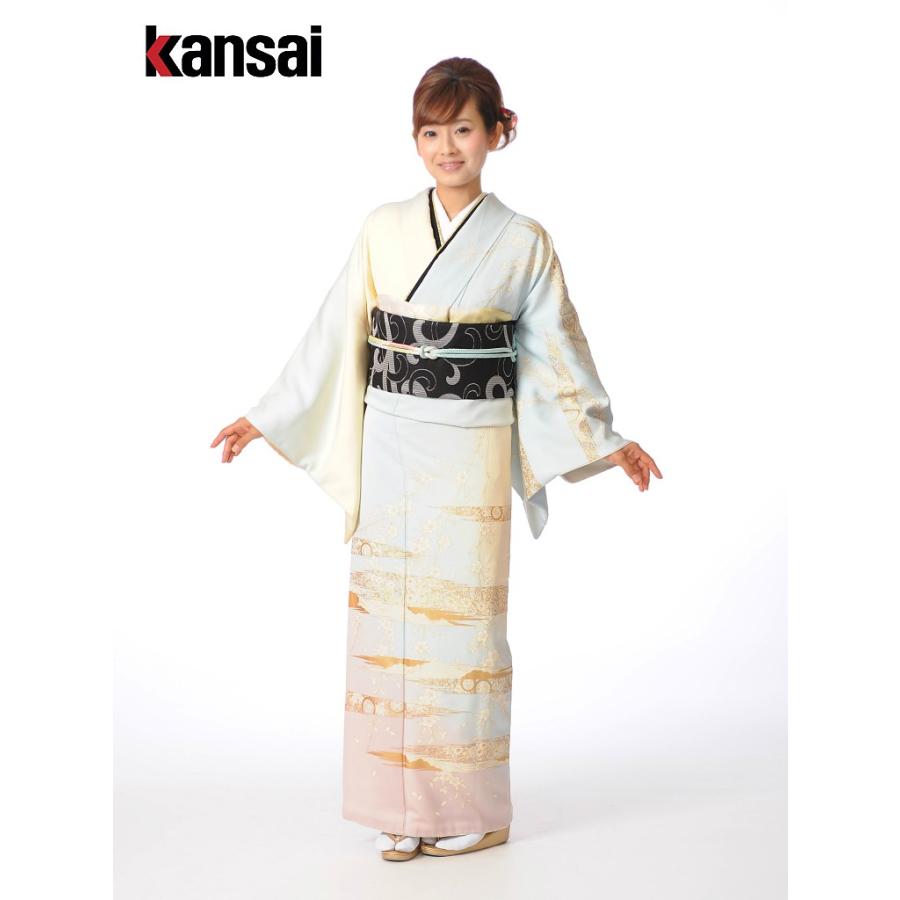 訪問着　フルセット　道長取り　金彩加工　鹿の子絞り　入学式　卒業式　着物　P5 訪問着 フルセット 道長取り 金彩加工 鹿の子絞り 入学式 卒業式 着物