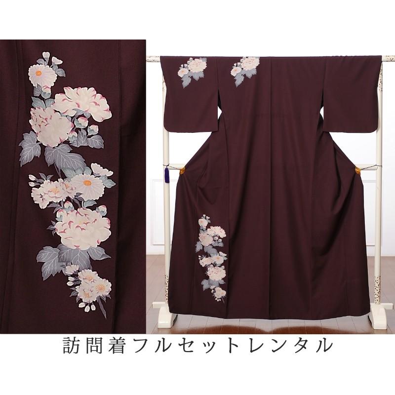撫松庵 付下げ訪問着レンタルフルセット8AD216 レンタル訪問着