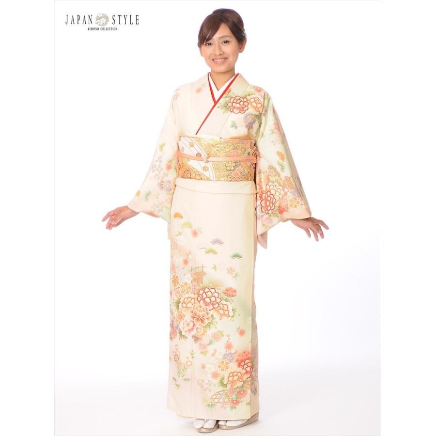 訪問着　4点フルセット 225d 正絹 七五三 お宮参り 結婚式 訪問着 レンタル おしゃれ 20点 フルセット 正絹 着物 花柄 紫系