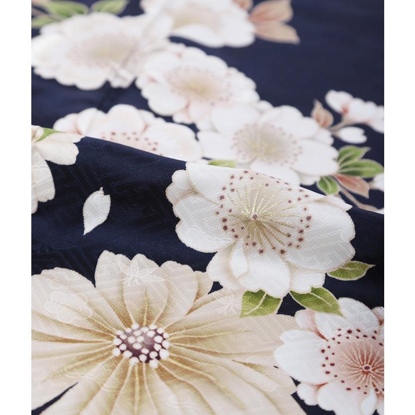 訪問着 フルセット 着物 正絹 ゴールドベージュ 花 刺繍 祝い事