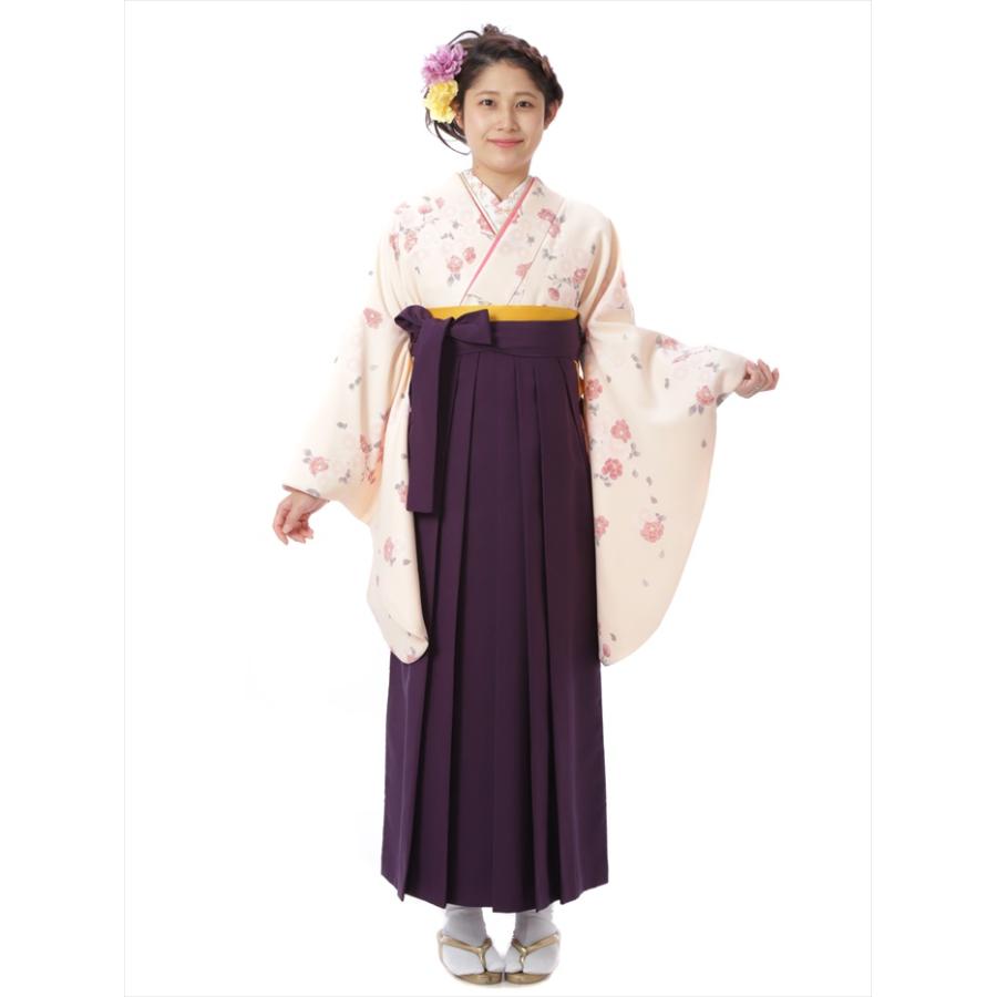 レンタル 袴 セット(AG68)大人 レディース 袴セット 卒業式 着物レンタル ハカマ はかま ベージュ エンジ 2尺袖 着物 袴 フルセット 153〜158cm 爆買