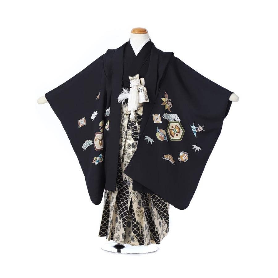 舞踊 男仕立て黒地金模様着物 手縫い誂え 羽織 男性着物 | 通販・人気