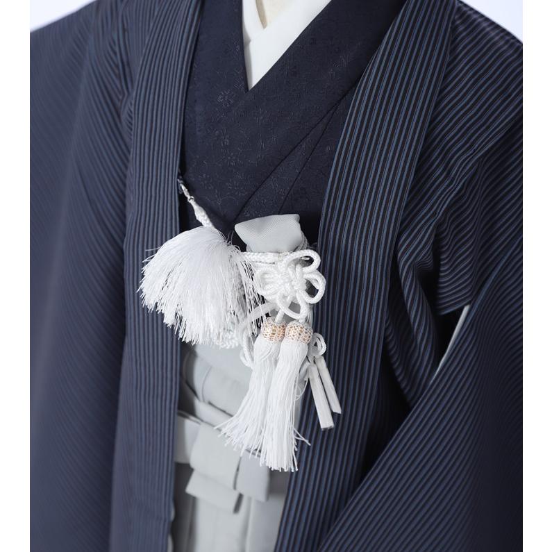 紺色五つ紋縦縞袴♡七五三5歳男の子セット一式