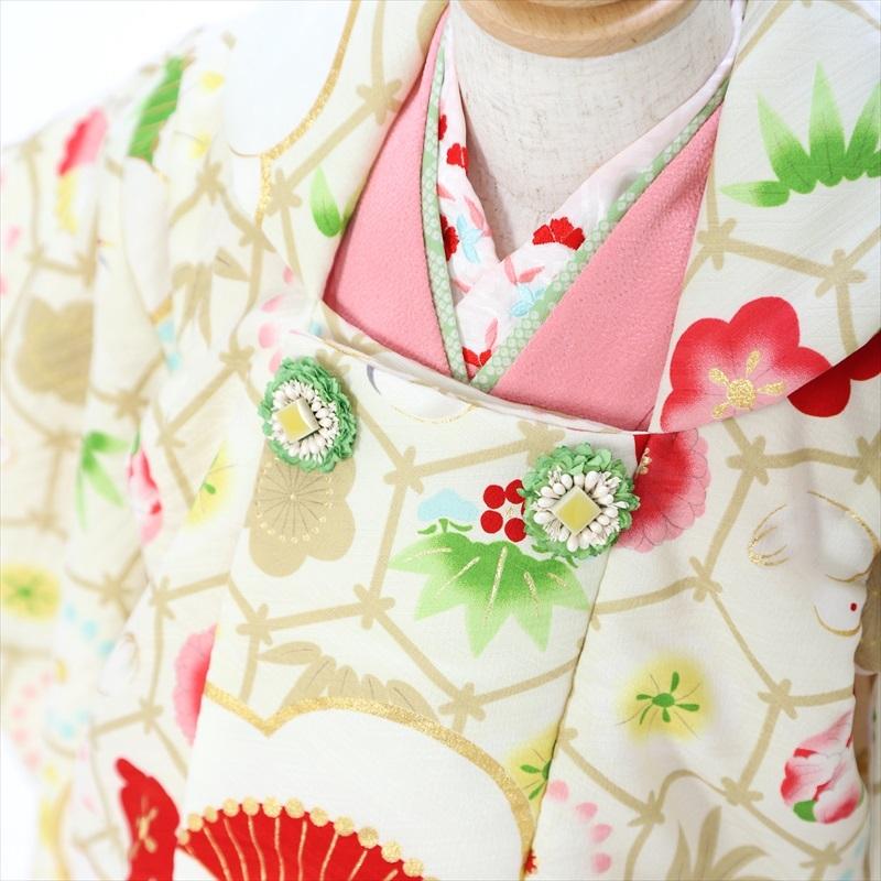 七五三　着物　九重　3歳 レンタル】七五三 3歳 着物 九重 ここのえ 女の子 被布セット