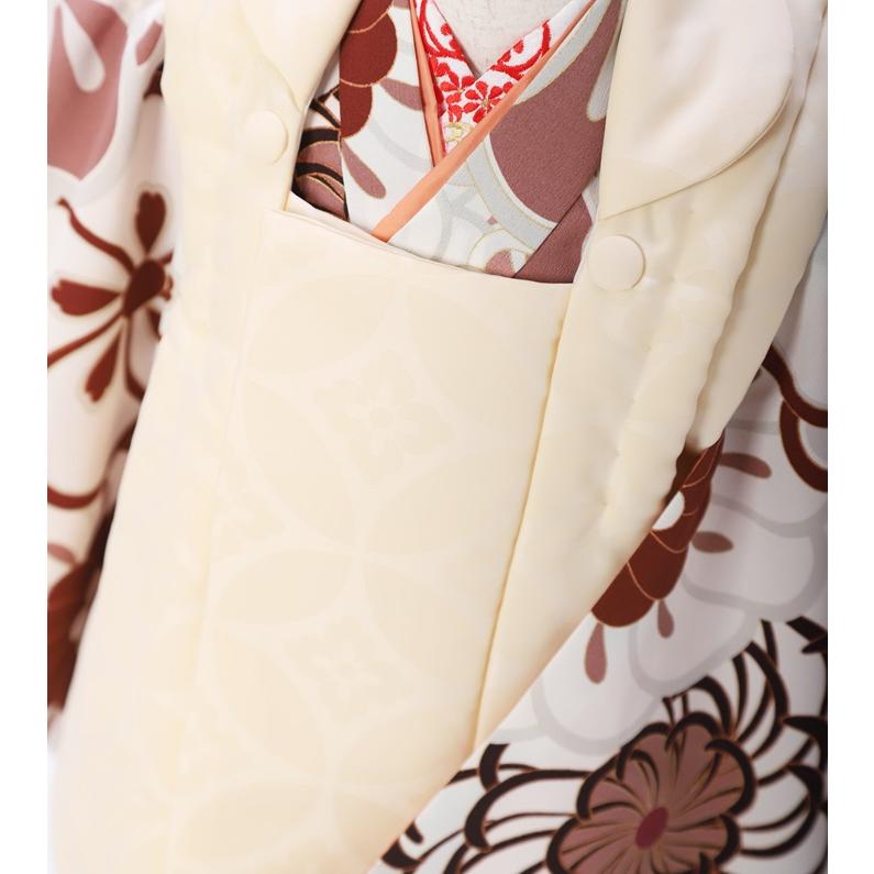 七五三　三歳お被布 七五三 着物 3歳 ブランド 被布セット ぷちぷり 「赤 蝶竹梅赤 #B4