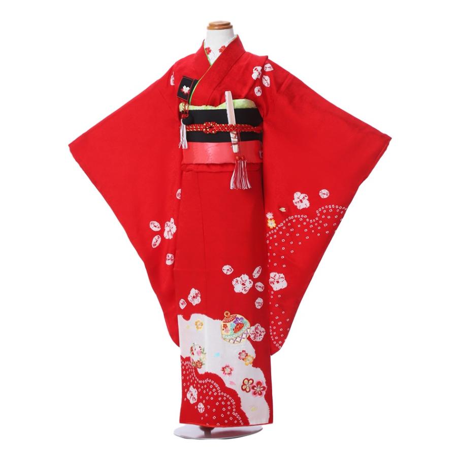 高級正絹 七五三レンタル 七歳女児 七五三 絞り AP7159 七五三着物