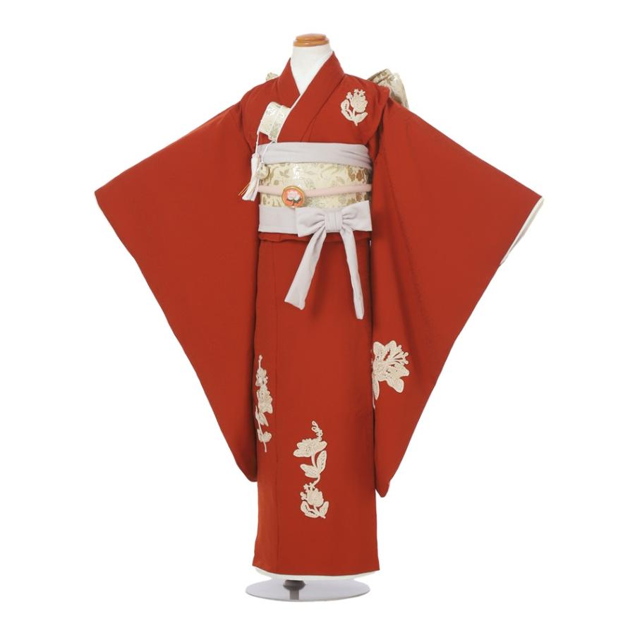 七五三七歳‼️豪華正絹尽くし⭐︎人気赤地暈し⭐︎蝶々