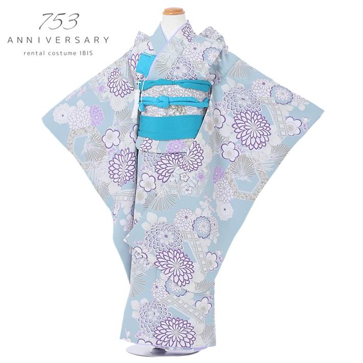 七五三　着物 SOUBIEN（創美苑） floro 女の子 3歳 セット 被布コート 着物 七五三 七五三