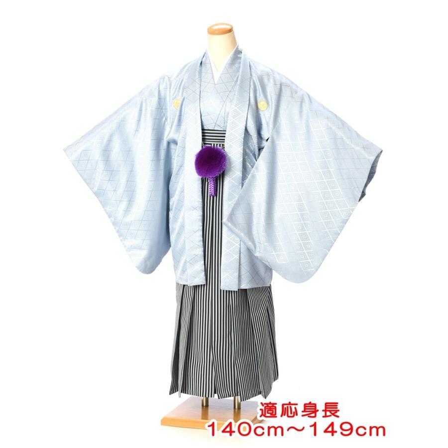 袴 小学生 男 ジュニア用紋付袴セットレンタル8AQM02 紋付きフルセット