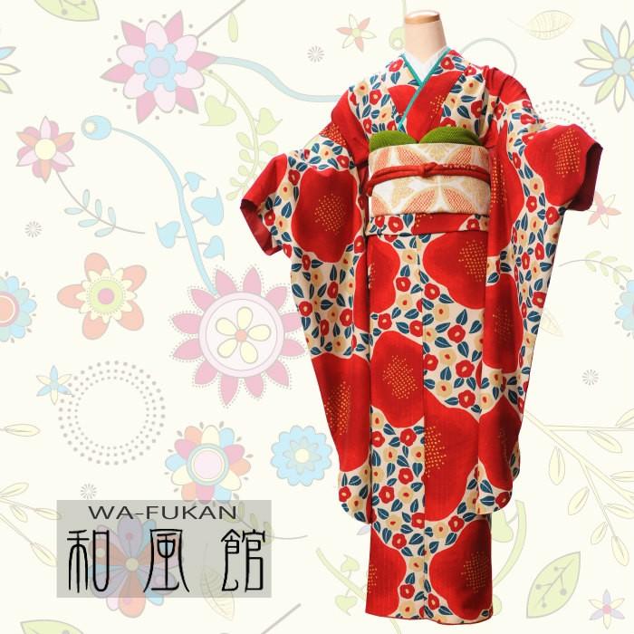 和風館 振袖レンタルフルセット8sacb 16 振袖 レンタル 成人式 成人式 1月 貸衣装 振袖レンタル 着物レンタル アンティーク 小紋調 大梅に椿 150cm 168cm 8sacb 16 宅配レンタル衣裳アイビス 通販 Yahoo ショッピング
