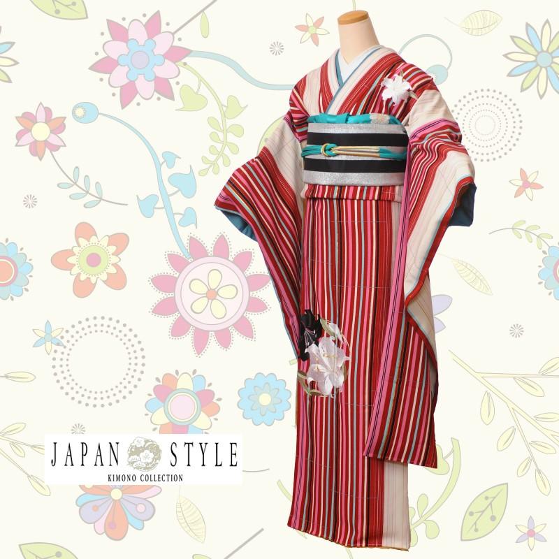 ジャパンスタイル 振袖レンタルフルセット8SACB-18 限定 成人式 1月 貸