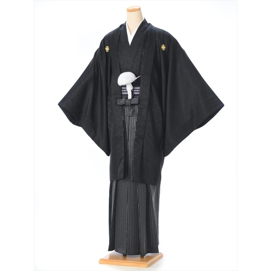 袴 男性 成人式 紋付袴 レンタル（1月/成人式）8SAF-21 紋付き 羽織袴レンタル