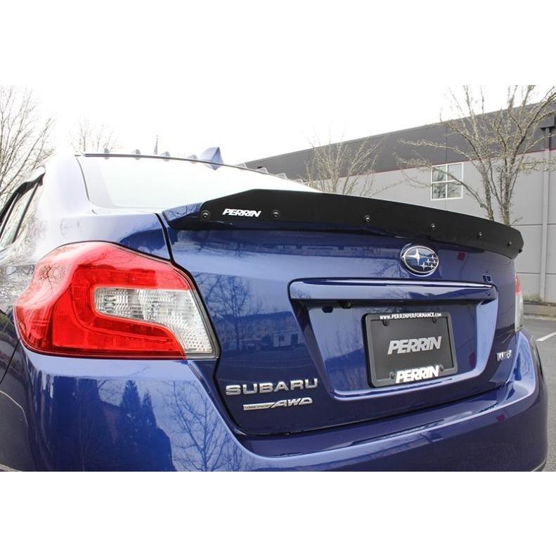 Perrin スバル Wrx Sti S4 Vab Vag 14年 純正トランクリップスポイラー装着車用 ガーニーフラップ Psp y 402bk アイビスusオートパーツ 通販 Yahoo ショッピング