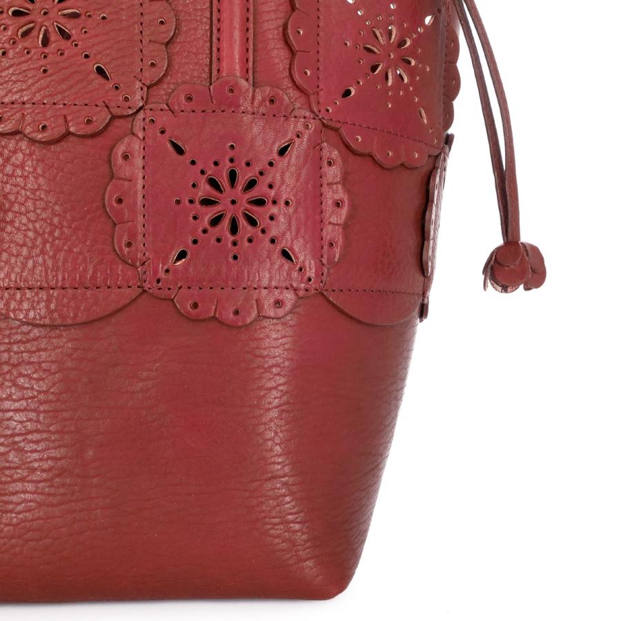 イビサ公式 トート バッグ 本革 レザー バッグインバッグ パッチワーク