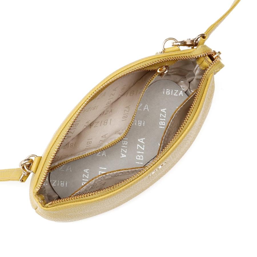 イビサ公式 ポシェット ショルダー 斜めがけ バッグ 本革 レザー 使い